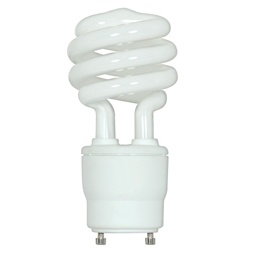 Satco Lighting 18W GU24 Mini Spiral Compact Fluorescent Bulb 3500K by Satco Lighting S8229