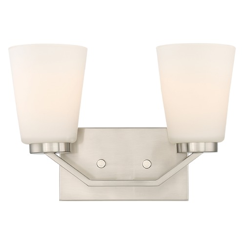 Nome Brushed Nickel Bathroom Light by Nuvo Lighting