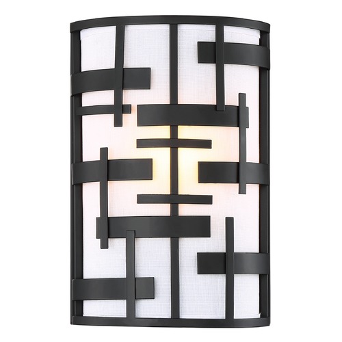 Nuvo Lighting Lansing Textured Black Sconce by Nuvo Lighting 60/6431