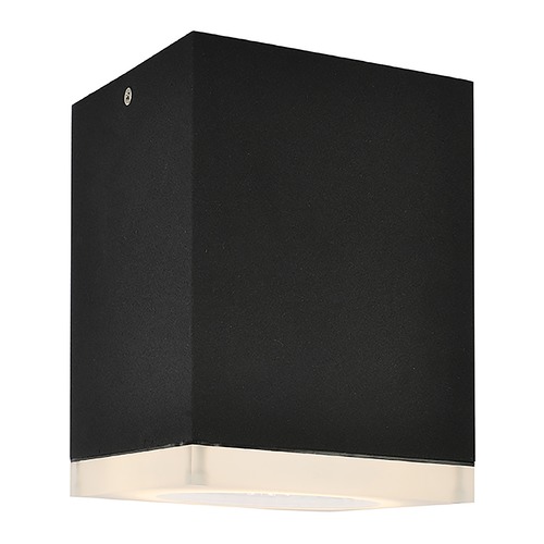 Black 6.50-Inch High LED Outdoor Flush Mount Light by Avenue Lighting