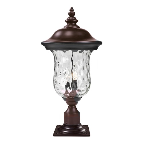 Z-Lite Armstrong Bronze Post Light by Z-Lite 533PHM-533PM-RBRZ