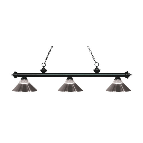 Riviera Matte Black Billiard Light by Z-Lite