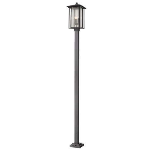 Z-Lite Aspen Black Post Light by Z-Lite 554PHXLS-536P-BK