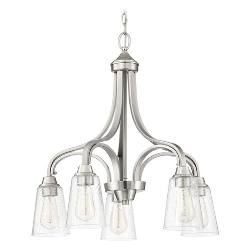 Grace Brushed Polished Nickel Chandelier by Craftmade Lighting