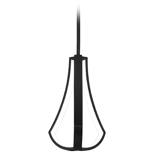 WAC Lighting Artemis 14-Inch LED Pendant in Black 3000K by WAC Lighting PD-85114-BK