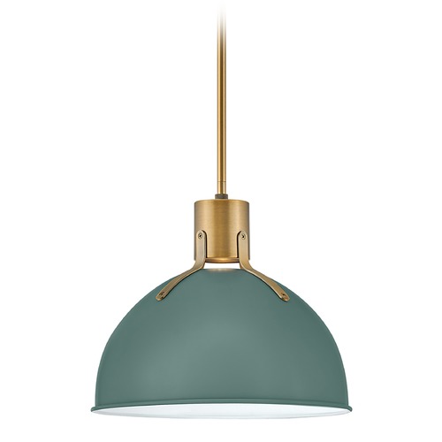 Argo 14-Inch Pendant in Sage Green by Hinkley Lighting