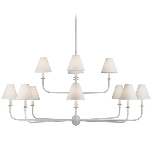 Thomas OBrien Piaf Chandelier in Plaster White by Visual Comfort Signature