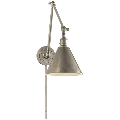 Visual Comfort Signature Collection E.F. Chapman Boston Library Light in Antique Nickel by Visual Comfort Signature SL2923AN