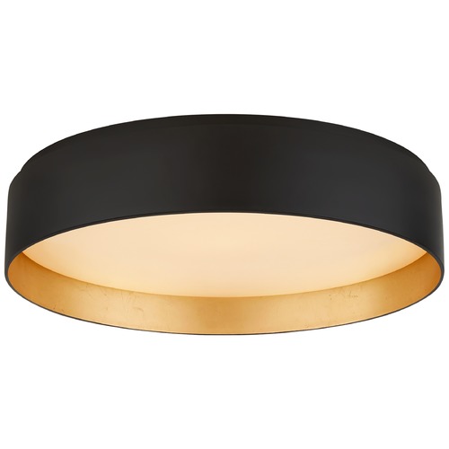 Visual Comfort Signature Collection Studio VC Shaw Large Flush Mount in Matte Black by Visual Comfort Signature S4043BLK