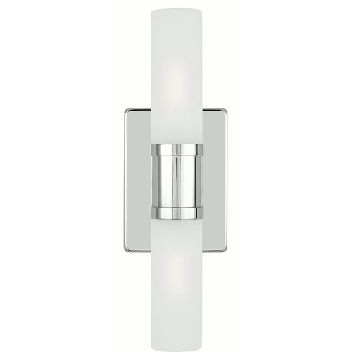 Visual Comfort Studio Collection Keaton Chrome Vertical Bathroom Light