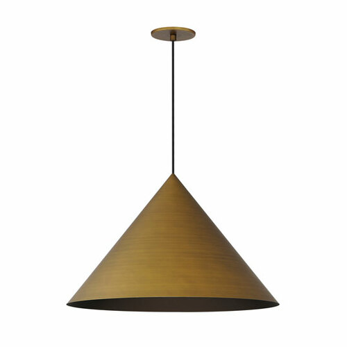 ET2 Lighting Pitch 22-Inch LED Pendant in Antique Brass by ET2 Lighting E34502-AB