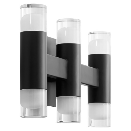 Oxygen Alarum Black LED Bathroom Light