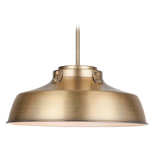 Oakwood 18-Inch Pendant in Aged Brass by Capital Lighting