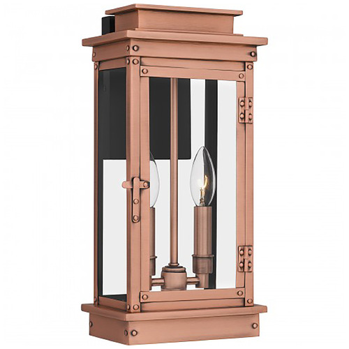 Quoizel Lighting Noelle Aged Copper Outdoor Wall Light