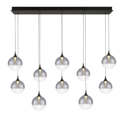 Lissa 47-Inch LED Linear Chandelier in Black by Eurofase Lighting