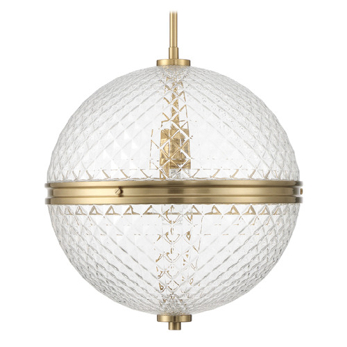 Hunter Fan Company Bay Hollow Alturas Gold Pendant Light with Globe Shade