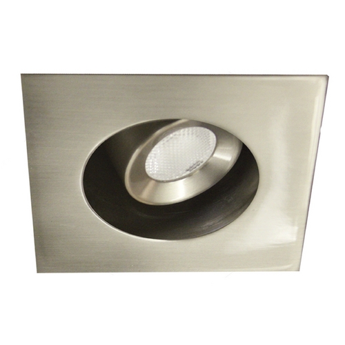 1-Inch Square Eyeball & Gimbal Ring Brushed Nickel LED Recessed Trim by WAC Lighting