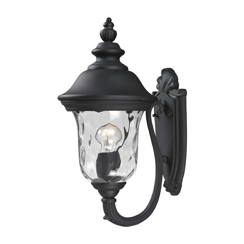 Armstrong Black Outdoor Wall Light by Z-Lite