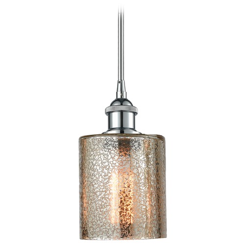 Innovations Lighting Innovations Lighting Cobbleskill Polished Chrome Mini-Pendant Light with Cylindrical Shade 516-1S-PC-G116