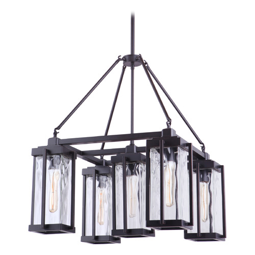 Pyrmont Oiled Bronze Gilded Outdoor Chandelier by Craftmade Lighting