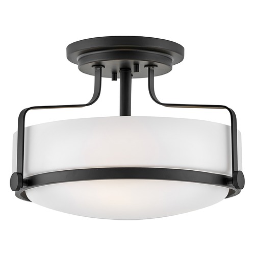 Hinkley Harper 14.50-Inch LED Semi-Flush Mount in Black by Hinkley Lighting 3641BK-LED