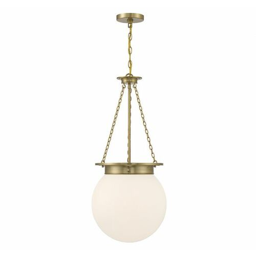 Manor 3-Light Pendant in Warm Brass by Savoy House