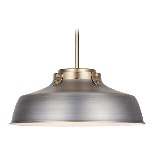 Capital Lighting Oakwood 18-Inch Pendant in Antique Nickel by Capital Lighting 9D329A