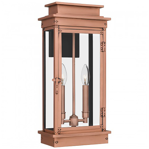 Quoizel Lighting Noelle Aged Copper Outdoor Wall Light