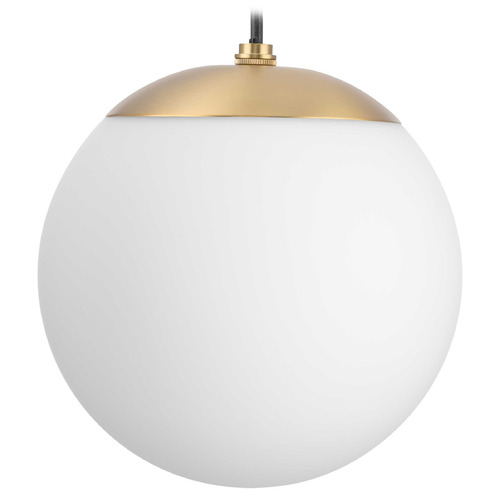 Progress Lighting Atwell Brushed Bronze Mini-Pendant Light with Globe Shade