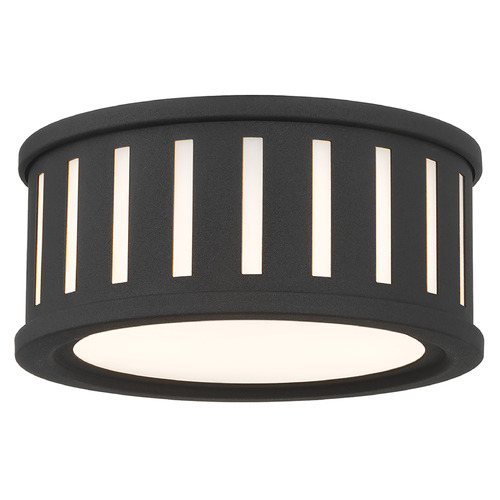Crystorama Lighting Crystorama Lighting Kendal Black Forged Flushmount Light KEN-2200-BF