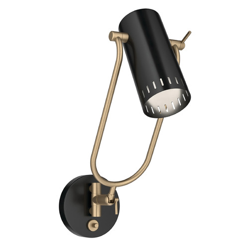 Kichler Lighting Ruehl Black LED Switched Sconce