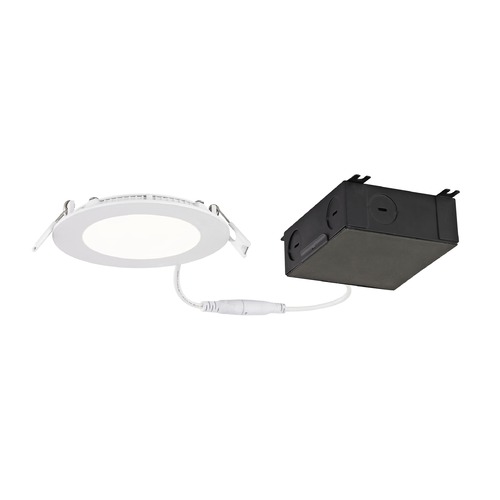 Recesso Lighting by Dolan Designs 4-Inch Shallow Canless LED Recessed Light 3000K 650LM - IC and Airtight 10941-30-05