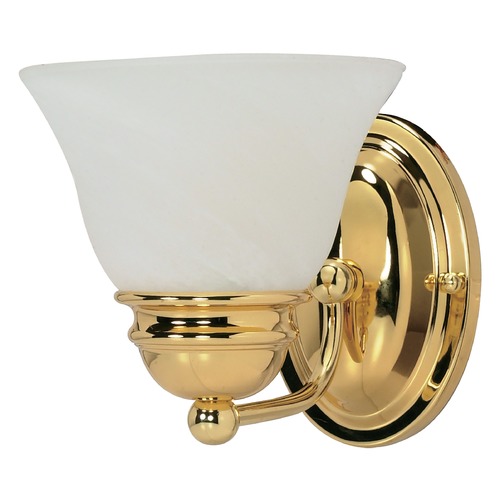 Nuvo Lighting Empire 7-Inch Polished Brass Sconce by Nuvo Lighting 60/348