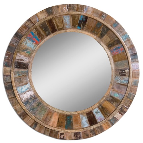 Jeremiah Round Wood Mirror by Uttermost Lighting