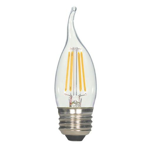 Satco Lighting 4.5W LED Flame Medium Base Bulb 2700K 450LM S9573