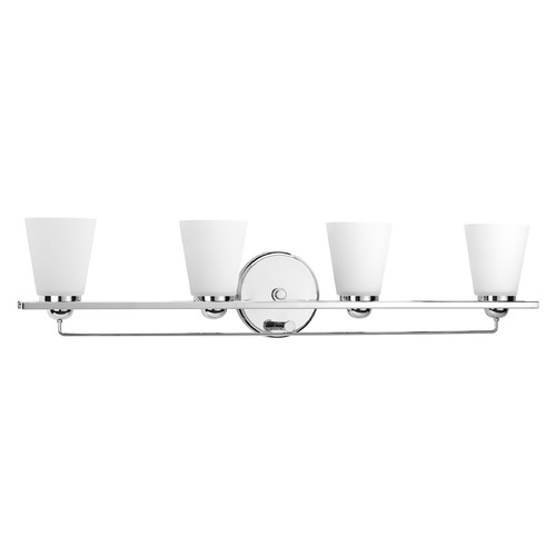 Flight 4-Light Bath Light in Polished Chrome by Progress Lighting