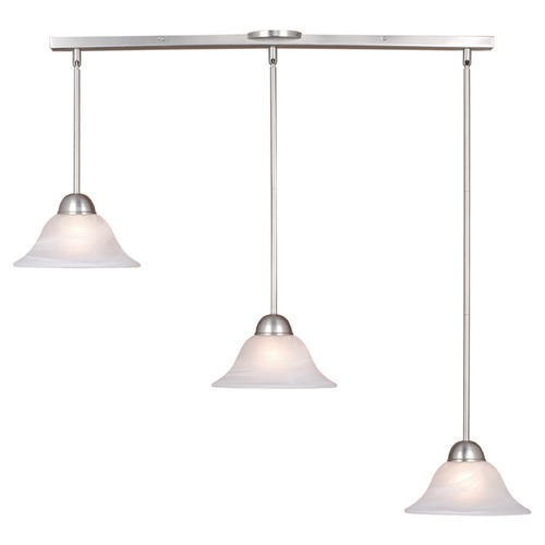Da Vinci Brushed Nickel Multi-Light Pendant by Vaxcel Lighting