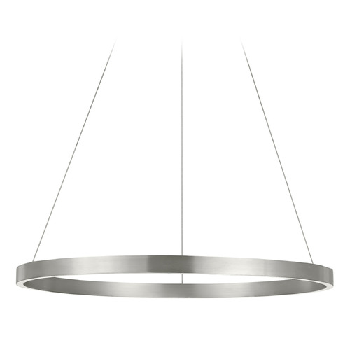 Visual Comfort Modern Collection Fiama 30-Inch 3000K LED Pendant in Nickel by Visual Comfort Modern 700FIA30S-LED930