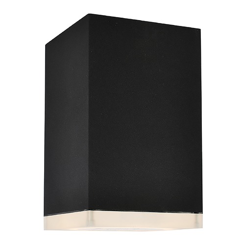 Black 8-Inch High LED Outdoor Flush Mount Light by Avenue Lighting