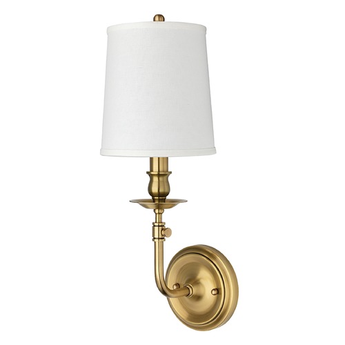 Hudson Valley Lighting Logan Aged Brass Sconce by Hudson Valley Lighting 171-AGB