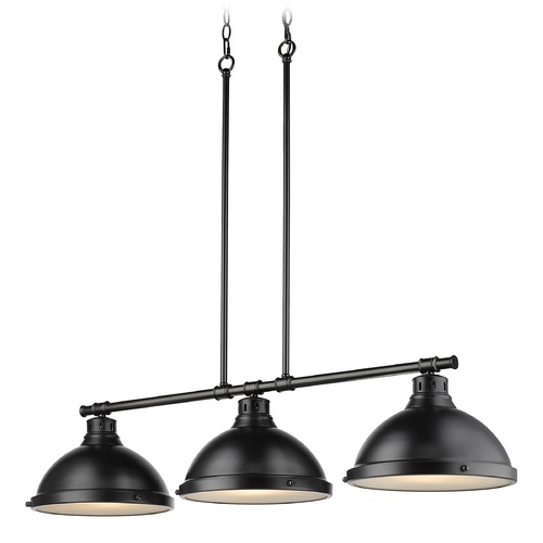 Duncan 40-Inch Linear Light in Black by Golden Lighting