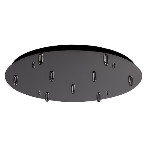 Multi-Port Canopy Black Chrome Ceiling Adaptor by Kuzco Lighting