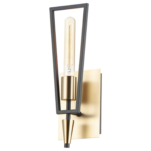 Maxim Lighting Wings Black & Satin Brass Sconce