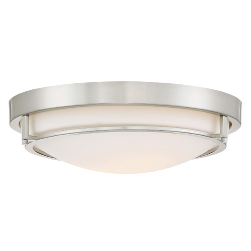 13-Inch Flush Mount in Brushed Nickel by Meridian