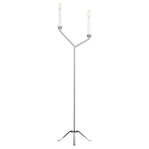 Generation Lighting ED Ellen-DeGeneres Hopton 2-Light Polished Nickel Modern LED Floor Lamp by Generation Lighting ET1212PN3