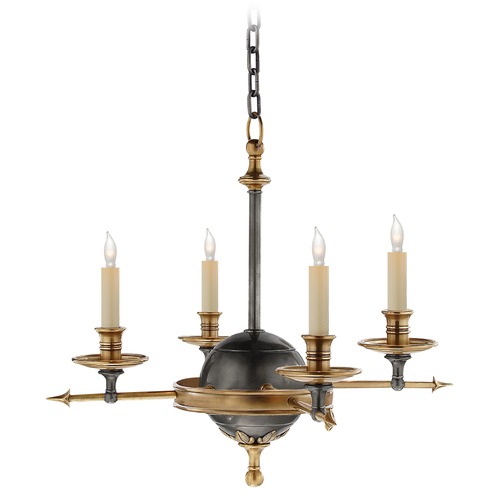 Visual Comfort Signature Collection E.F. Chapman Leaf and Arrow in Bronze & Brass by Visual Comfort Signature CHC1448BZAB