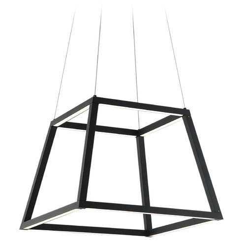 Matteo Lighting Carlington Matte Black LED Pendant Light