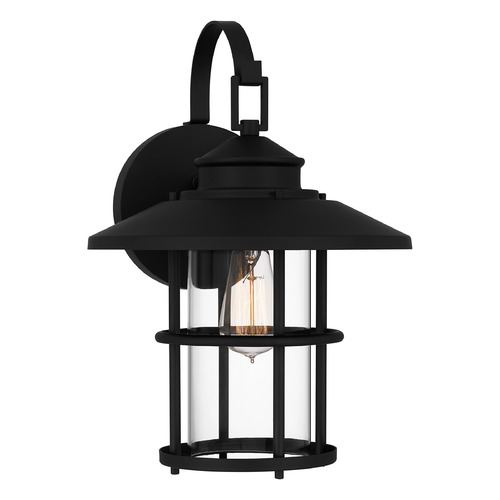 Quoizel Lighting Lombard Outdoor Wall Light in Matte Black by Quoizel Lighting LOM8411MBK