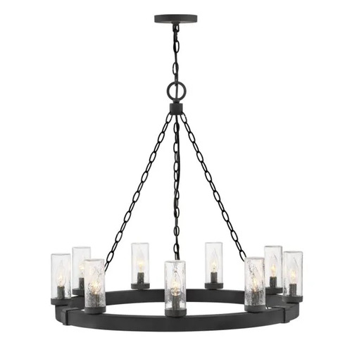 Sawyer Black Outdoor Chandelier by Hinkley Lighting