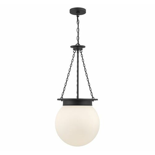 Manor 3-Light Pendant in Matte Black by Savoy House